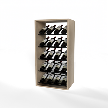GrandCellar - 4 Column Full-Depth Label-Forward Wine Base Display - 36