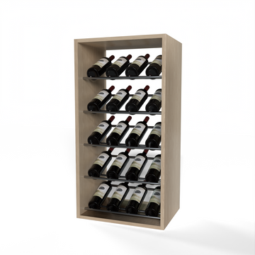 GrandCellar - 4 Column Full-Depth Label-Forward Wine Base Display - 36