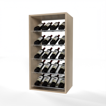 GrandCellar - 4 Column Full-Depth Label-Forward Wine Base Display - 36