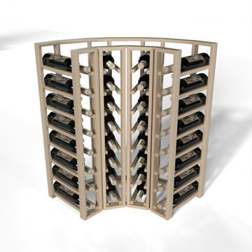 GrandCellar™ - 4 Column Full-Depth Standard Corner Wine Rack - 36