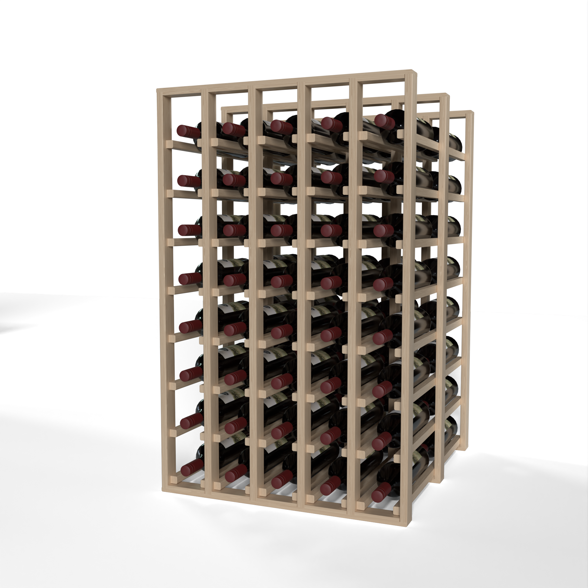 GrandCellar™ - 5 Column Full-Depth Double Deep Wine Rack - 36