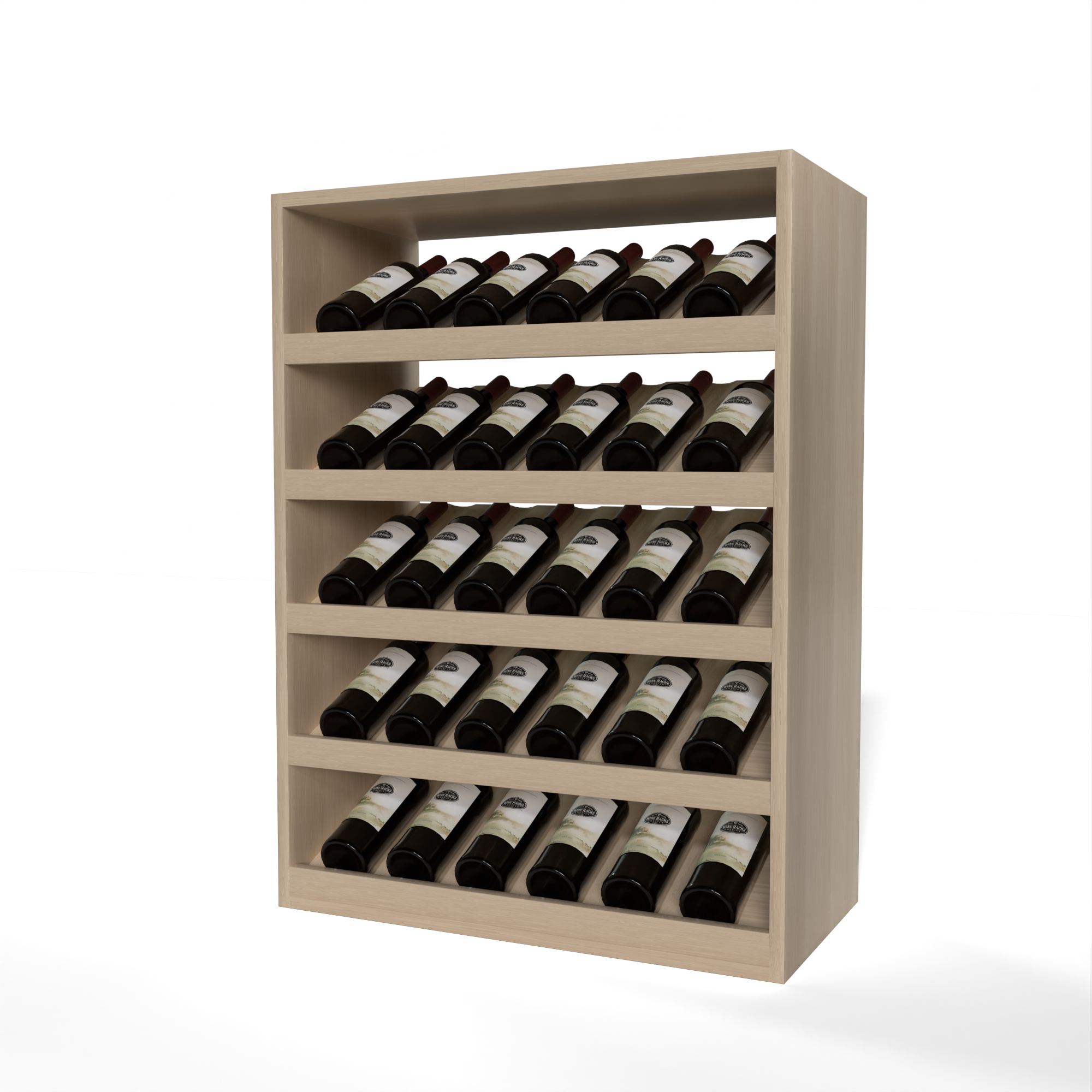 GrandCellar™ - 6 Column Full-Depth Cradle Wine Display - 36