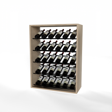 GrandCellar - 6 Column Full-Depth Label-Forward Wine Base Display - 36
