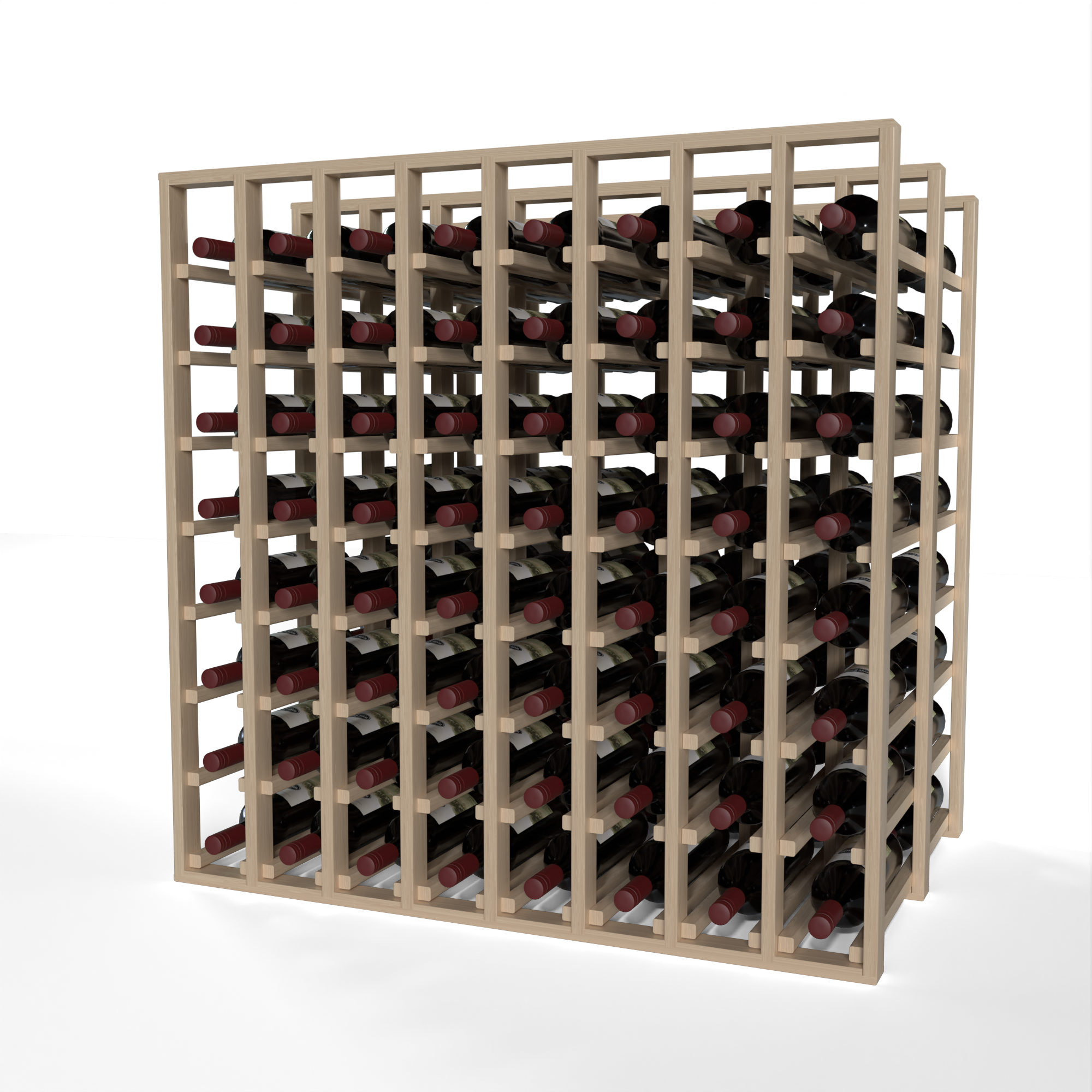 GrandCellar™ - 8 Column Full-Depth Double Deep Wine Rack - 36