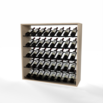 GrandCellar - 8 Column Full-Depth Label-Forward Wine Base Display - 36