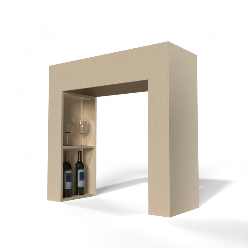 GrandCellar™ - 8 Column Full-Depth Square Arch w/Shelf - 36