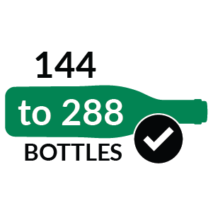 Store 144 - 288 wine bottles