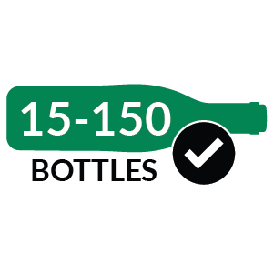 Store 15 to 150 wine bottles