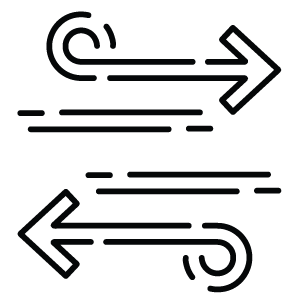 Move air between rooms