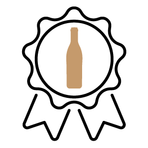 Showcase prized bottles