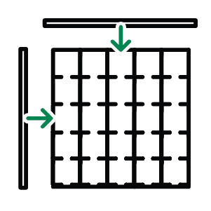 Solid top and sides create an ideal storage space