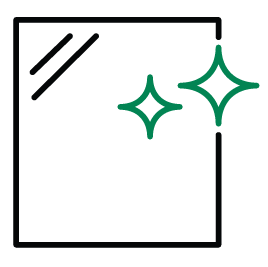 Clear acrylic adds a modern touch