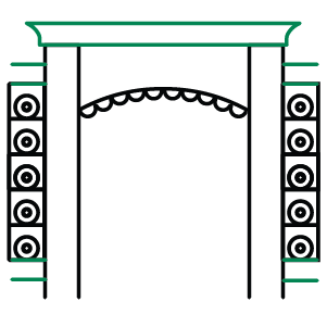 Creates upscale, custom looking racking