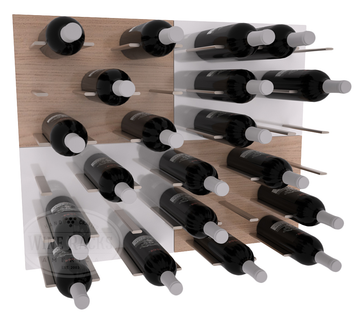 Combo 2×2 – Pure White & Oak