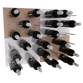 Combo 2×2 – Pure White & Oak