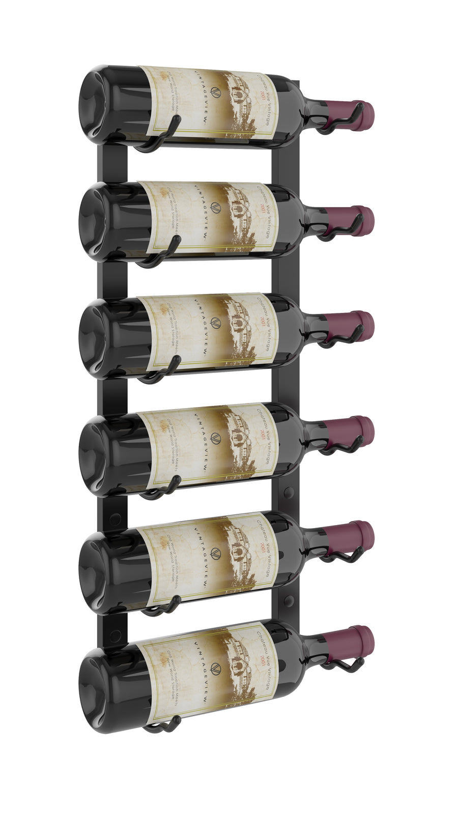 W Series Wine Rack 2 (wall mounted metal wine bottle storage)