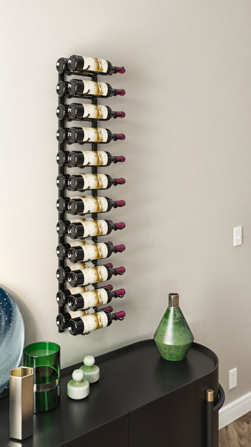 W Series 4 - 4ft Wall Mounted Metal Wine Rack