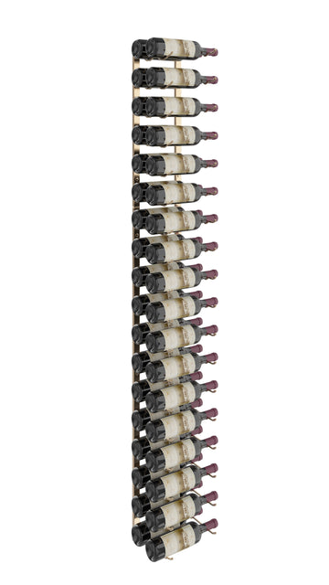 W Series Wine Rack 6 (metal wall mounted storage kit) in 36 Bottles (Double Deep) Golden Bronze
