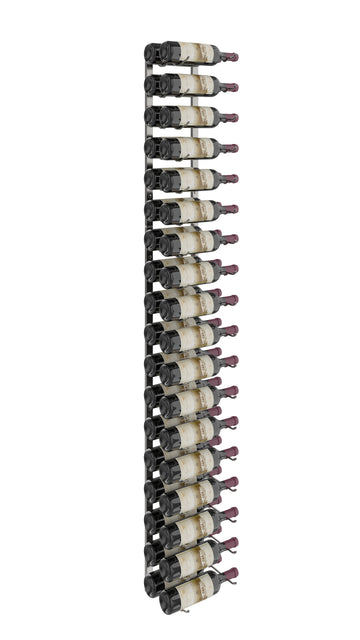 W Series Wine Rack 6 (metal wall mounted storage kit) in 36 Bottles (Double Deep) Gunmetal