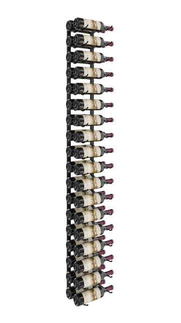 W Series Wine Rack 6 (metal wall mounted storage kit) in 36 Bottles (Double Deep) Matte Black