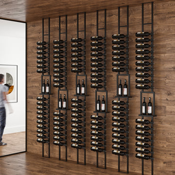 W Series Frame Window Presentation Shelf for Upright Bottle & Glassware Display