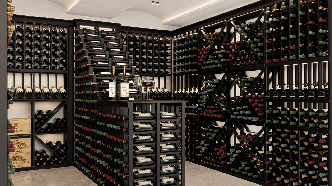 Wine Racks in a Custom Wine Cellar