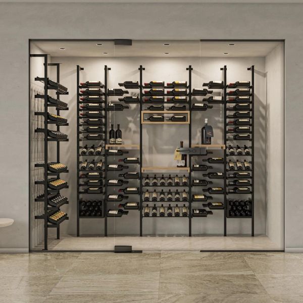 Millesime Wine Wall Collection Streamline Wall-Mounted Wine Rack, 24 ...