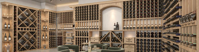 Wood Wine Rack Arches and Storage