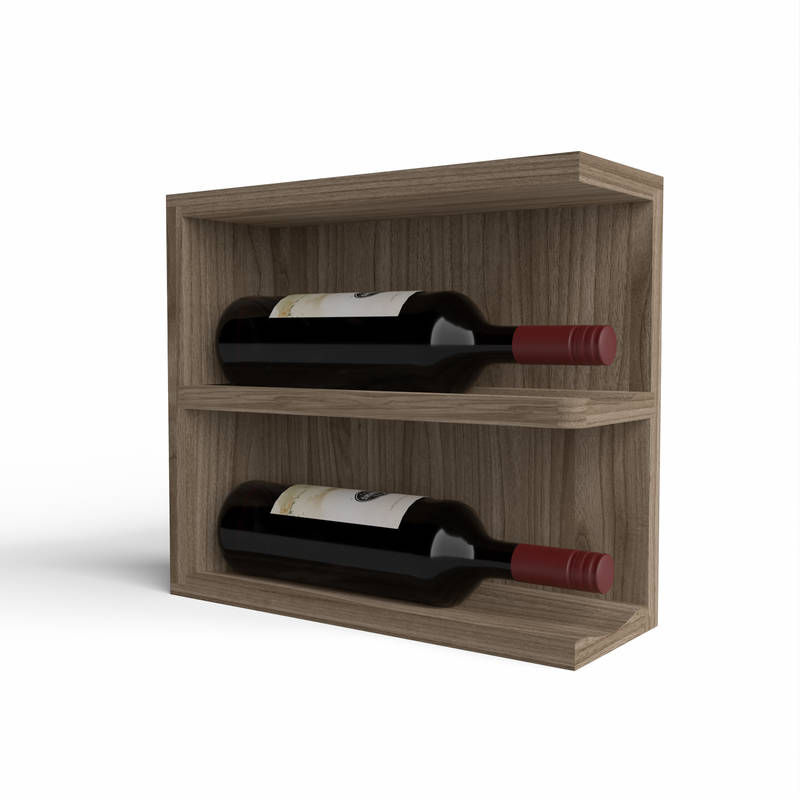 GrandCellar™ - Full-Depth Wine Cubby Curved Right Hand End Cap Display - 12"