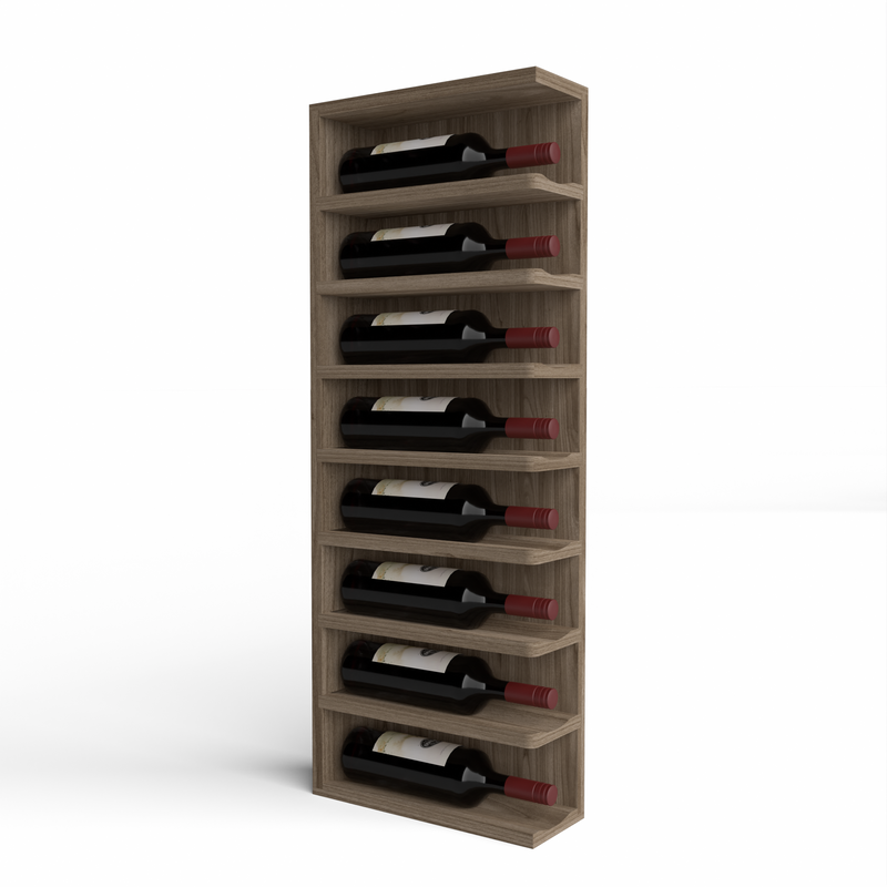 GrandCellar™ - Full-Depth Wine Cubby Curved Right Hand End Cap Display - 36"