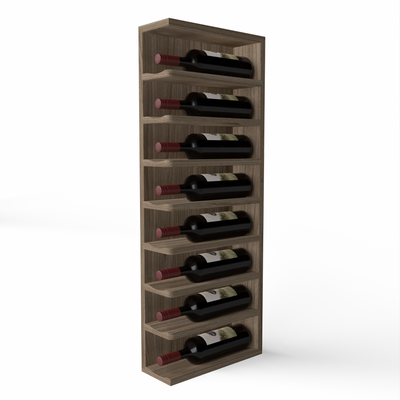 GrandCellar™ - Full-Depth Wine Cubby Curved Left Hand End Cap Display - 36