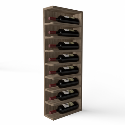 GrandCellar™ - Full-Depth Wine Cubby Curved Left Hand End Cap Display - 36"