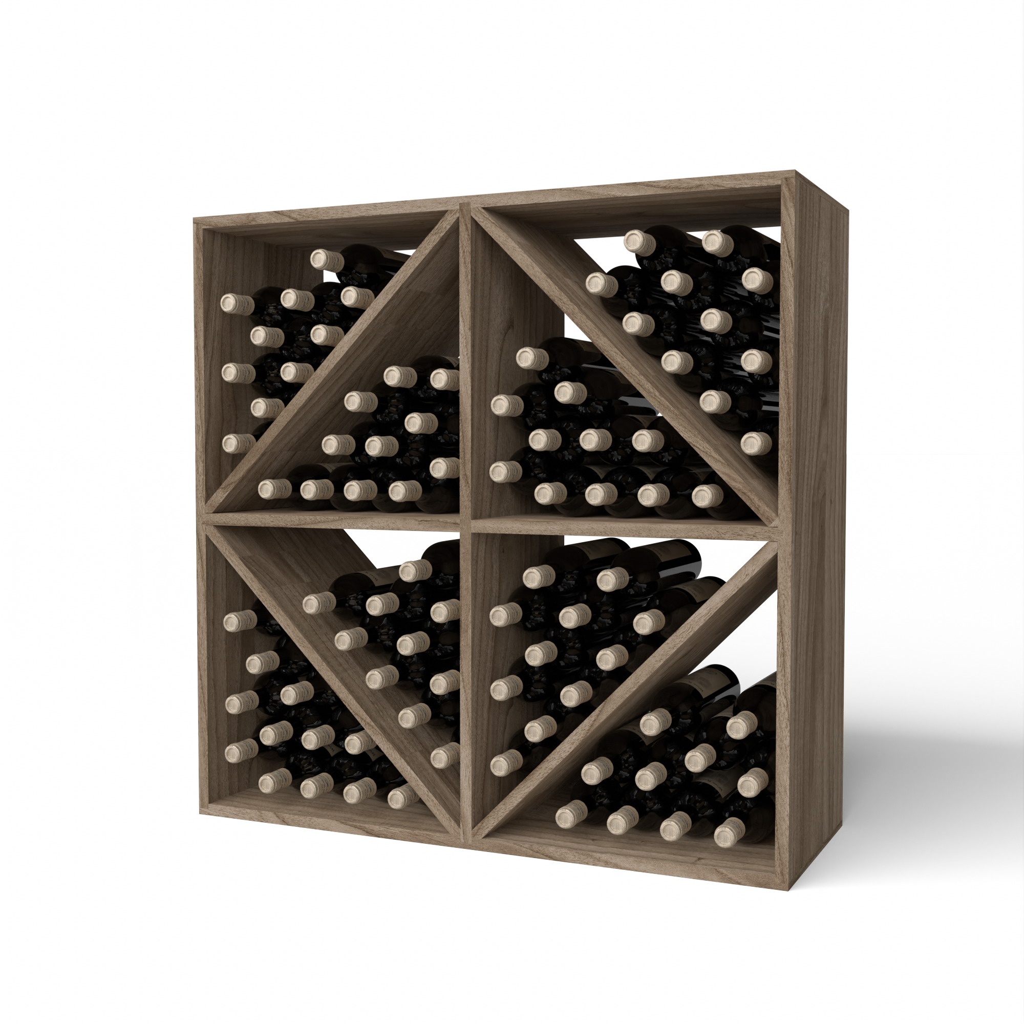 GrandCellar™ - 8 Column Full-Depth Diamond Bin - 36