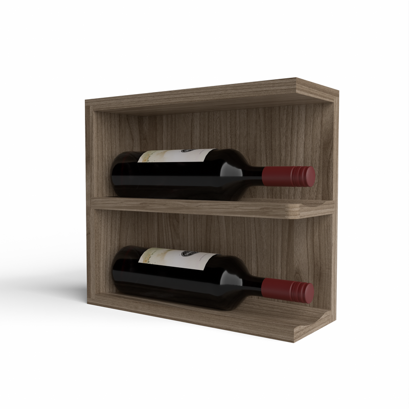 GrandCellar™ - Full-Depth Wine Cubby Curved Right Hand End Cap Display - 12"