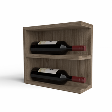 GrandCellar™ - Full-Depth Wine Cubby Curved Right Hand End Cap Display - 12