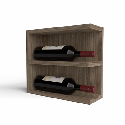 GrandCellar™ - Full-Depth Wine Cubby Curved Right Hand End Cap Display - 12
