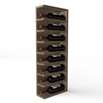 GrandCellar™ - Full-Depth Wine Cubby Curved Left Hand End Cap Display - 36