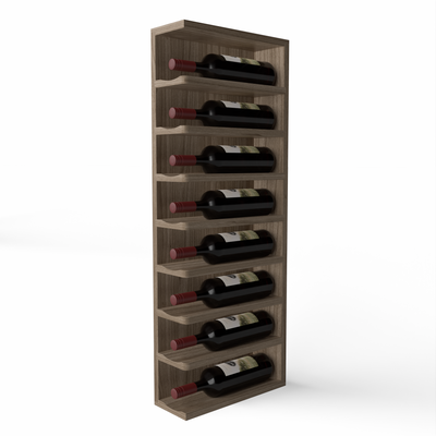 GrandCellar™ - Full-Depth Wine Cubby Curved Left Hand End Cap Display - 36