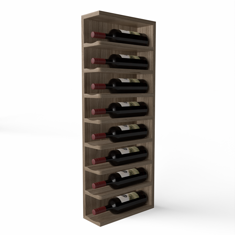 GrandCellar™ - Full-Depth Wine Cubby Curved Left Hand End Cap Display - 36