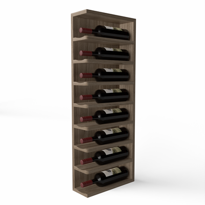 GrandCellar™ - Full-Depth Wine Cubby Curved Left Hand End Cap Display - 36"