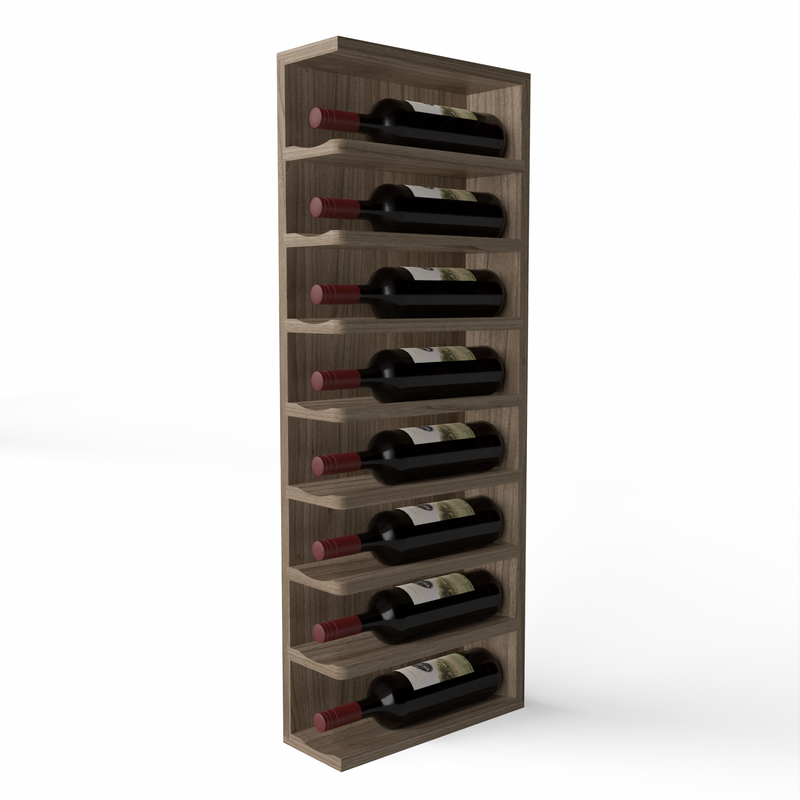 GrandCellar™ - Full-Depth Wine Cubby Curved Left Hand End Cap Display - 36"