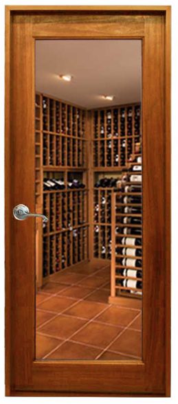 Custom Wood Wine Cellar Door