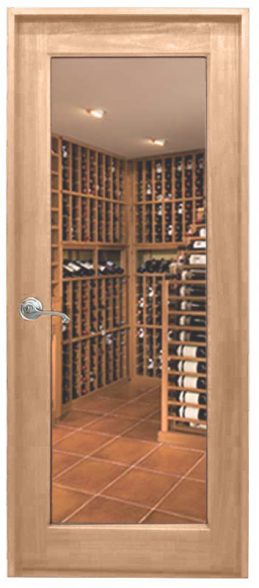 Custom Wood Wine Cellar Door