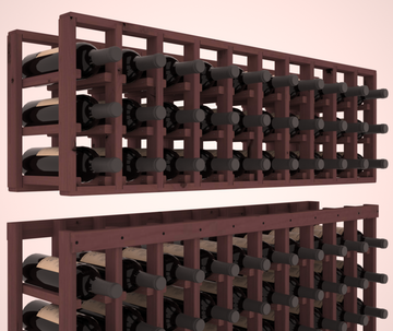 InstaCellar - 10 Column Standard Extender Rack in Knotty Alder Walnut stained without WineSafe™ Satin Sealant