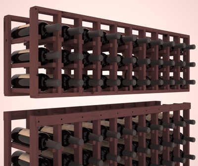 InstaCellar - 10 Column Standard Extender Rack in Knotty Alder Walnut stained without WineSafe™ Satin Sealant