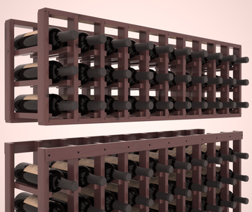 InstaCellar - 10 Column Standard Extender Rack in Knotty Alder Walnut stained with WineSafe™ Satin Sealant
