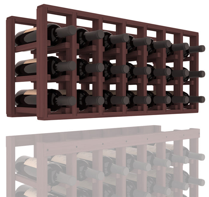 InstaCellar - 7 Column Standard Extender Rack in Grand Mahogany Walnut stained without WineSafe™ Satin Sealant