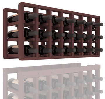 InstaCellar - 7 Column Standard Extender Rack in Grand Mahogany Walnut stained without WineSafe™ Satin Sealant