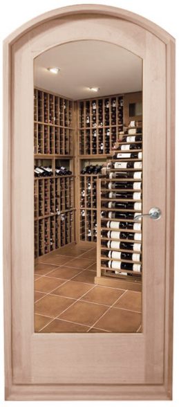 Custom Wood Wine Cellar Door