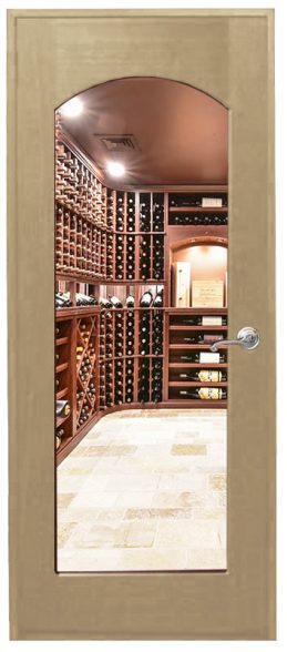 Custom Wood Wine Cellar Door